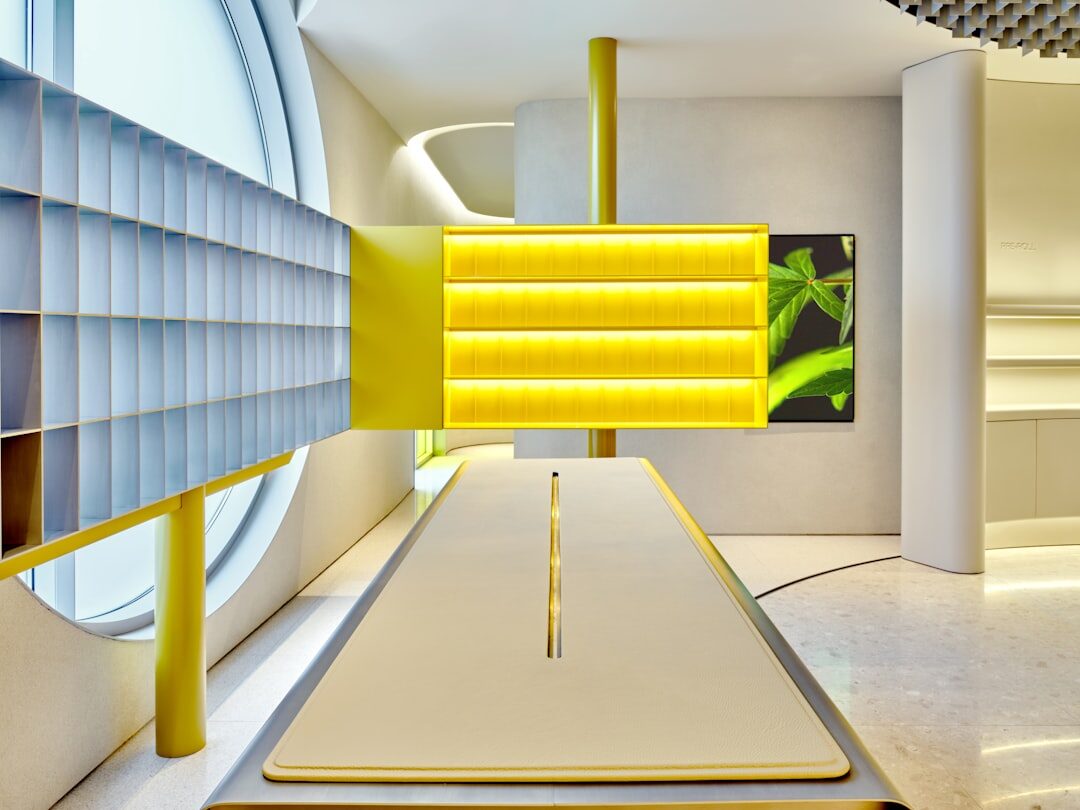 futuristic store layout