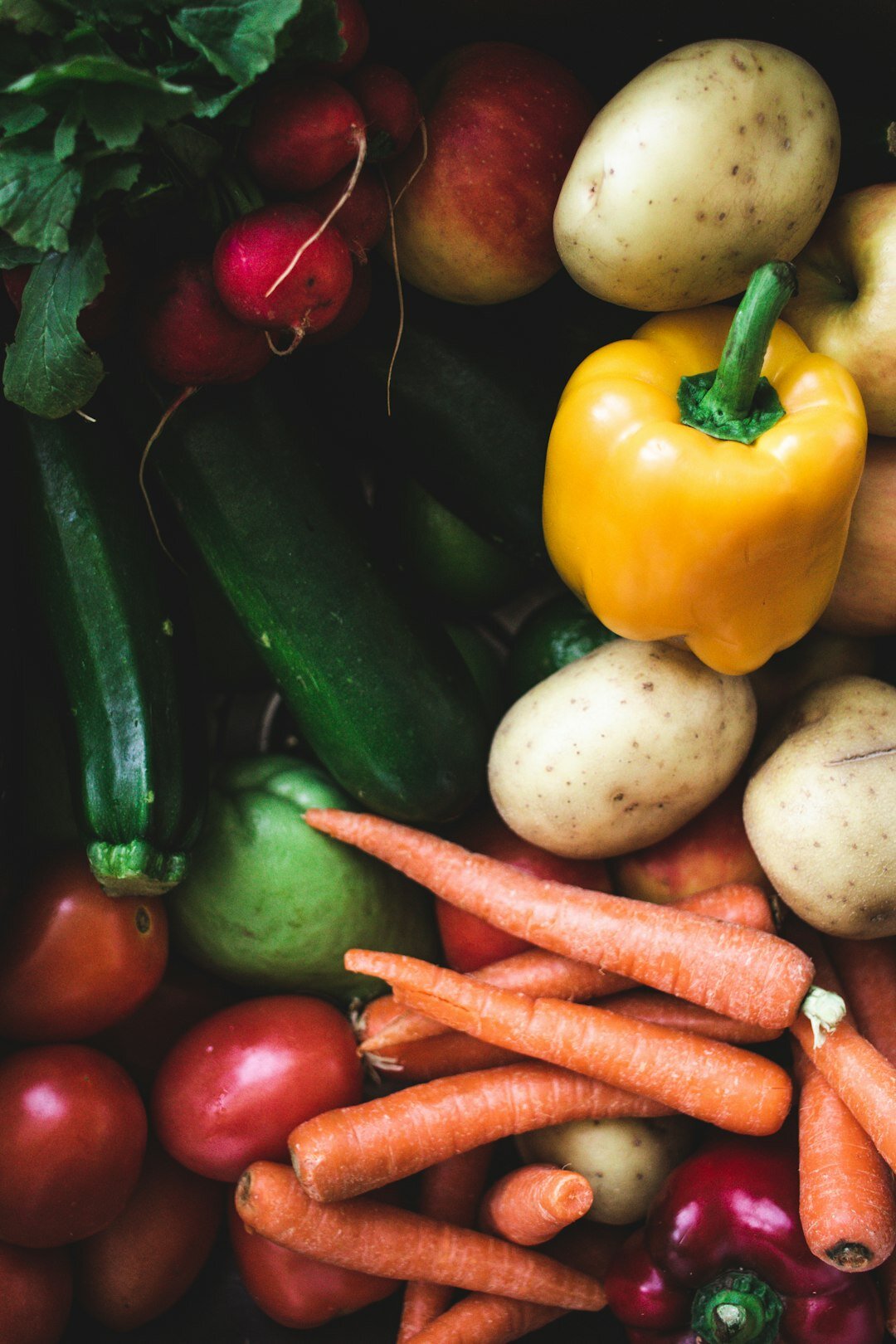 fresh fruits and vegetables